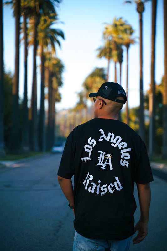 Mens LA RAISED / LOS ANGELES Heavy Weight Oversize T-Shirt